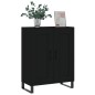 vidaXL Sideboard Schwarz 69,5x34x90 cm Holzwerkstoff vidaXL Sideboard Schwarz 69,5x34x90 cm Holzwerkstoff
