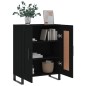 vidaXL Sideboard Schwarz 69,5x34x90 cm Holzwerkstoff vidaXL Sideboard Schwarz 69,5x34x90 cm Holzwerkstoff