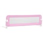 vidaXL Kleinkind-Bettschutzgitter Rosa 120x42 cm Polyester vidaXL Kleinkind-Bettschutzgitter Rosa 120x42 cm Polyester