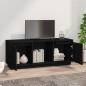 vidaXL TV-Schrank Schwarz 110,5x35x44 cm Massivholz Kiefer vidaXL TV-Schrank Schwarz 110,5x35x44 cm Massivholz Kiefer