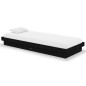 vidaXL Massivholzbett Schwarz 75x190 cm vidaXL Massivholzbett Schwarz 75x190 cm