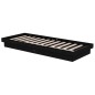 vidaXL Massivholzbett Schwarz 75x190 cm vidaXL Massivholzbett Schwarz 75x190 cm