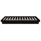 vidaXL Massivholzbett Schwarz 75x190 cm vidaXL Massivholzbett Schwarz 75x190 cm