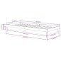 vidaXL Massivholzbett Schwarz 75x190 cm vidaXL Massivholzbett Schwarz 75x190 cm