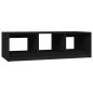 vidaXL Couchtisch Schwarz 110x50x34 cm Massivholz Kiefer vidaXL Couchtisch Schwarz 110x50x34 cm Massivholz Kiefer