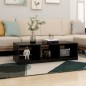 vidaXL Couchtisch Schwarz 110x50x34 cm Massivholz Kiefer vidaXL Couchtisch Schwarz 110x50x34 cm Massivholz Kiefer