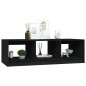 vidaXL Couchtisch Schwarz 110x50x34 cm Massivholz Kiefer vidaXL Couchtisch Schwarz 110x50x34 cm Massivholz Kiefer