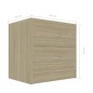vidaXL Nachttisch Sonoma-Eiche 40x30x40 cm Holzwerkstoff vidaXL Nachttisch Sonoma-Eiche 40x30x40 cm Holzwerkstoff