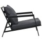 5-tlg. Garten-Lounge-Set mit Auflagen Aluminium Dunkelgrau 5-tlg. Garten-Lounge-Set mit Auflagen Aluminium Dunkelgrau