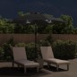 vidaXL Sonnenschirm mit LED-Leuchten und Stahlmast 300 cm Schwarz vidaXL Sonnenschirm mit LED-Leuchten und Stahlmast 300 cm Schwarz
