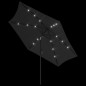 vidaXL Sonnenschirm mit LED-Leuchten und Stahlmast 300 cm Schwarz vidaXL Sonnenschirm mit LED-Leuchten und Stahlmast 300 cm Schwarz