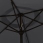 vidaXL Sonnenschirm mit LED-Leuchten und Stahlmast 300 cm Schwarz vidaXL Sonnenschirm mit LED-Leuchten und Stahlmast 300 cm Schwarz