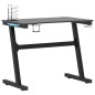 vidaXL Gaming-Schreibtisch mit LED und Z-Gestell Schwarz 90x60x75 cm vidaXL Gaming-Schreibtisch mit LED und Z-Gestell Schwarz 90x60x75 cm