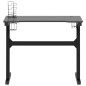 vidaXL Gaming-Schreibtisch mit LED und Z-Gestell Schwarz 90x60x75 cm vidaXL Gaming-Schreibtisch mit LED und Z-Gestell Schwarz 90x60x75 cm