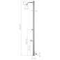 vidaXL Gartendusche 215 cm Edelstahl vidaXL Gartendusche 215 cm Edelstahl