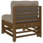 vidaXL Mittelsofa mit Kissen Honigbraun Massivholz Kiefer vidaXL Mittelsofa mit Kissen Honigbraun Massivholz Kiefer