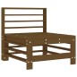 vidaXL Mittelsofa mit Kissen Honigbraun Massivholz Kiefer vidaXL Mittelsofa mit Kissen Honigbraun Massivholz Kiefer