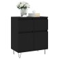 vidaXL Sideboard Schwarz 60x35x70 cm Holzwerkstoff vidaXL Sideboard Schwarz 60x35x70 cm Holzwerkstoff