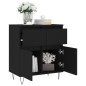 vidaXL Sideboard Schwarz 60x35x70 cm Holzwerkstoff vidaXL Sideboard Schwarz 60x35x70 cm Holzwerkstoff