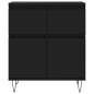 vidaXL Sideboard Schwarz 60x35x70 cm Holzwerkstoff vidaXL Sideboard Schwarz 60x35x70 cm Holzwerkstoff