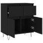 vidaXL Sideboard Schwarz 60x35x70 cm Holzwerkstoff vidaXL Sideboard Schwarz 60x35x70 cm Holzwerkstoff