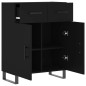 vidaXL Sideboard Schwarz 69,5x34x90 cm Holzwerkstoff vidaXL Sideboard Schwarz 69,5x34x90 cm Holzwerkstoff