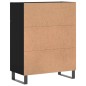 vidaXL Sideboard Schwarz 69,5x34x90 cm Holzwerkstoff vidaXL Sideboard Schwarz 69,5x34x90 cm Holzwerkstoff