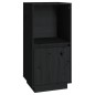 vidaXL Sideboard Schwarz 38x35x80 cm Massivholz Kiefer vidaXL Sideboard Schwarz 38x35x80 cm Massivholz Kiefer