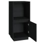vidaXL Sideboard Schwarz 38x35x80 cm Massivholz Kiefer vidaXL Sideboard Schwarz 38x35x80 cm Massivholz Kiefer