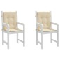 Gartenstuhlauflagen für Niedriglehner 2 Stk. Beige 100x50x3 cm Gartenstuhlauflagen für Niedriglehner 2 Stk. Beige 100x50x3 cm