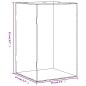 vidaXL Vitrine Transparent 14x14x22 cm Acryl vidaXL Vitrine Transparent 14x14x22 cm Acryl