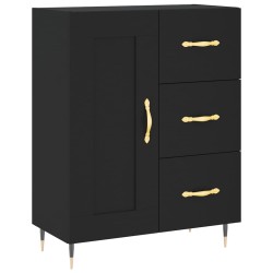 vidaXL Sideboard Schwarz 69,5x34x90 cm Holzwerkstoff