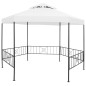 vidaXL Gartenpavillon 323x275x265 cm Weiß 180 g/m² vidaXL Gartenpavillon 323x275x265 cm Weiß 180 g/m²