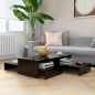 vidaXL Satztisch-Set Schwarz 100x100x26,5 cm Holzwerkstoff vidaXL Satztisch-Set Schwarz 100x100x26,5 cm Holzwerkstoff