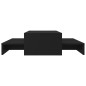 vidaXL Satztisch-Set Schwarz 100x100x26,5 cm Holzwerkstoff vidaXL Satztisch-Set Schwarz 100x100x26,5 cm Holzwerkstoff