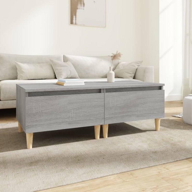 vidaXL Beistelltische 2 Stk. Grau Sonoma 50x46x35 cm Holzwerkstoff vidaXL Beistelltische 2 Stk. Grau Sonoma 50x46x35 cm Holzwerkstoff