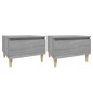 vidaXL Beistelltische 2 Stk. Grau Sonoma 50x46x35 cm Holzwerkstoff vidaXL Beistelltische 2 Stk. Grau Sonoma 50x46x35 cm Holzwerkstoff