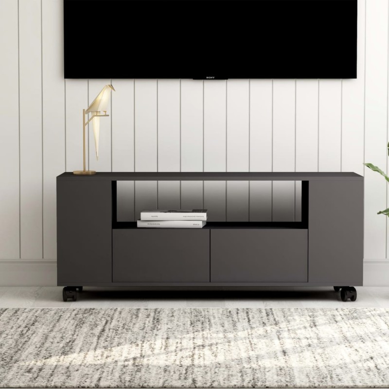 vidaXL TV-Schrank Grau 120x35x48 cm Holzwerkstoff vidaXL TV-Schrank Grau 120x35x48 cm Holzwerkstoff