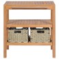 vidaXL Waschtischunterschrank mit 2 Körben Massivholz Teak 74x45x75 cm vidaXL Waschtischunterschrank mit 2 Körben Massivholz Teak 74x45x75 cm