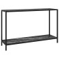 vidaXL Konsolentisch Schwarz 120x35x75 cm Hartglas vidaXL Konsolentisch Schwarz 120x35x75 cm Hartglas