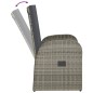 Garten-Liegestühle 2 Stk. mit Auflagen Poly Rattan Grau Garten-Liegestühle 2 Stk. mit Auflagen Poly Rattan Grau