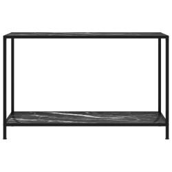 vidaXL Konsolentisch Schwarz 120x35x75 cm Hartglas