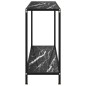 vidaXL Konsolentisch Schwarz 120x35x75 cm Hartglas vidaXL Konsolentisch Schwarz 120x35x75 cm Hartglas