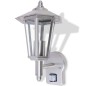 vidaXL Außenwandlampe Laterne Aufrecht Edelstahl mit Bewegungssenor vidaXL Außenwandlampe Laterne Aufrecht Edelstahl mit Bewegungssenor