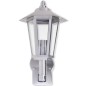 vidaXL Außenwandlampe Laterne Aufrecht Edelstahl mit Bewegungssenor vidaXL Außenwandlampe Laterne Aufrecht Edelstahl mit Bewegungssenor