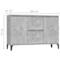 vidaXL Sideboard Betongrau 104x35x70 cm Holzwerkstoff vidaXL Sideboard Betongrau 104x35x70 cm Holzwerkstoff