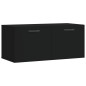vidaXL Wandschrank Schwarz 80x36,5x35 cm Holzwerkstoff vidaXL Wandschrank Schwarz 80x36,5x35 cm Holzwerkstoff