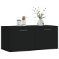 vidaXL Wandschrank Schwarz 80x36,5x35 cm Holzwerkstoff vidaXL Wandschrank Schwarz 80x36,5x35 cm Holzwerkstoff