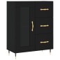 vidaXL Sideboard Schwarz 69,5x34x90 cm Holzwerkstoff vidaXL Sideboard Schwarz 69,5x34x90 cm Holzwerkstoff