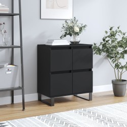 vidaXL Sideboard Schwarz 60x35x70 cm Holzwerkstoff